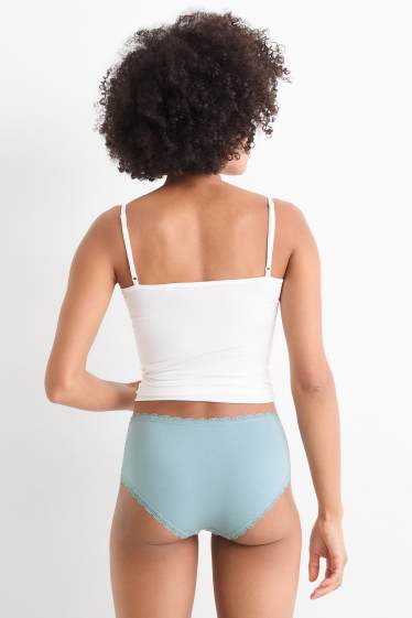 Dames - Set van 4 - hipster - petrol