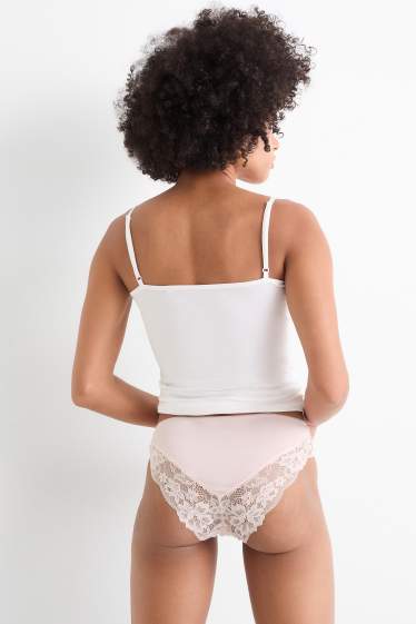 Femmes - Lot de 3 - culottes - rose