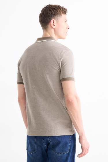 Herren - Poloshirt - Regular Fit - beige