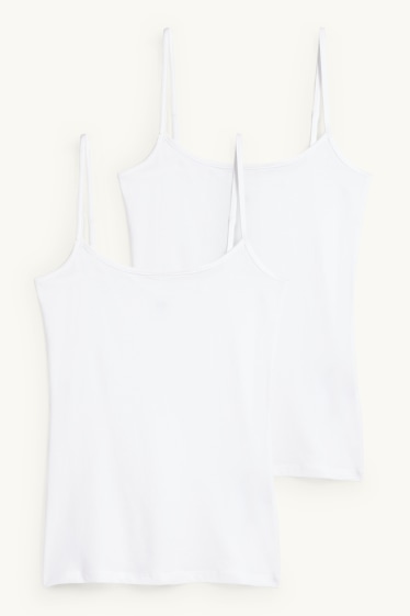 Damen - Multipack 2er - Top - weiss