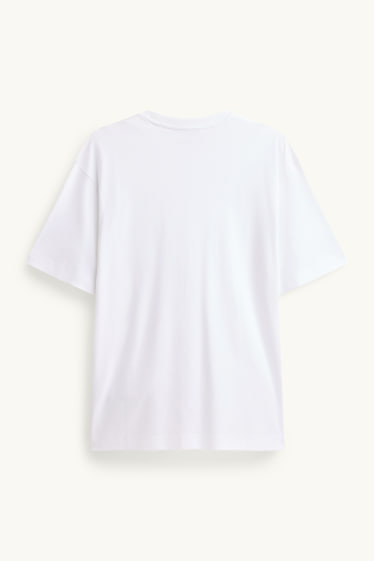 Hommes - T-shirt - relaxed fit - blanc