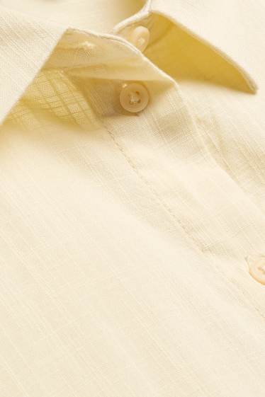 Femei - Bluză tip cămașă - crem