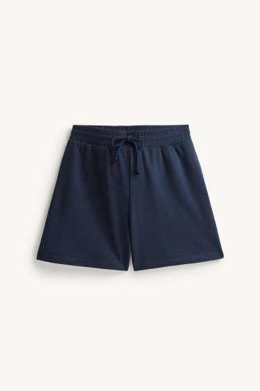 Donna - Shorts di felpa - blu scuro