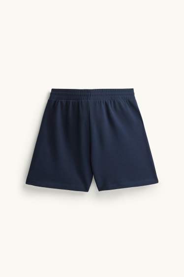Donna - Shorts di felpa - blu scuro