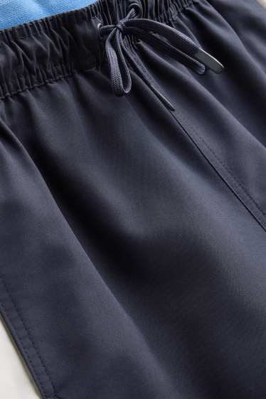 Herren - Badeshorts - 2-in-1-Look - dunkelblau
