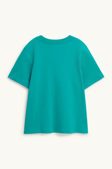 Donna - T-shirt - regular fit - petrolio