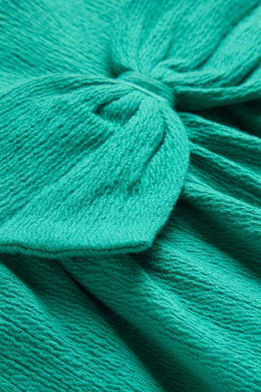 Kinder Mädchen - Kleid - strukturiert - grün