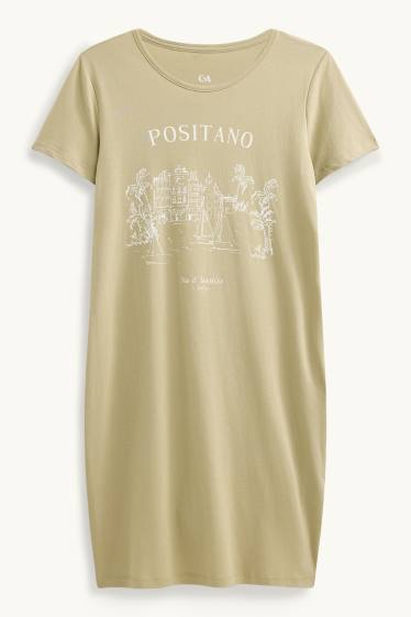 Damen - Nachthemd - hellgrün