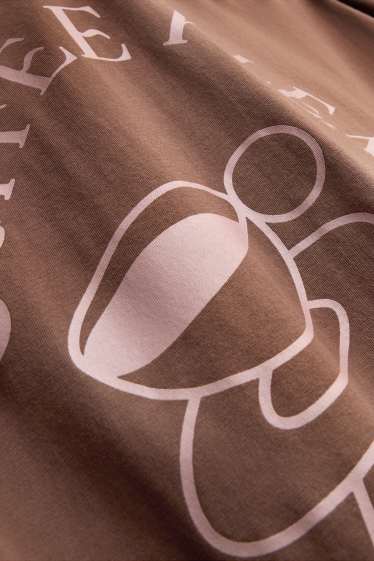 Femmes - T-shirt - Oversize - marron