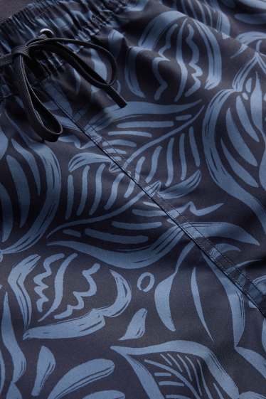 Bărbați - Șort de baie - cu model - albastru închis