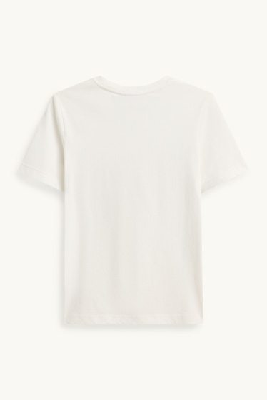 Damen - T-Shirt - Regular Fit - Micky Maus - weiß