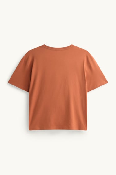 Dames - T-shirt - regular fit - oranje