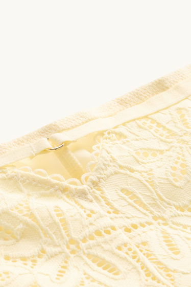 Dámské - Kalhotky hipster - světle žlutá