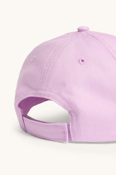 Kinder Mädchen - Biene - Baseballcap - Glanz-Effekt - lila