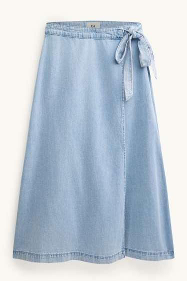 Damen - Jeansrock - helljeansblau