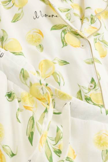 Donna - Pigiama - fantasia - bianco / giallo