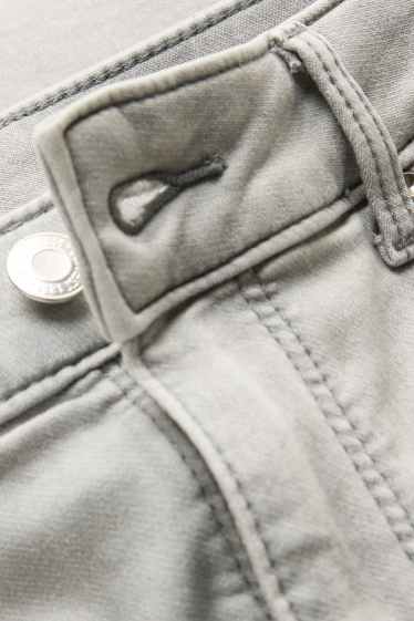 Mujer - Bermuda vaquera - mid waist - vaqueros - gris claro