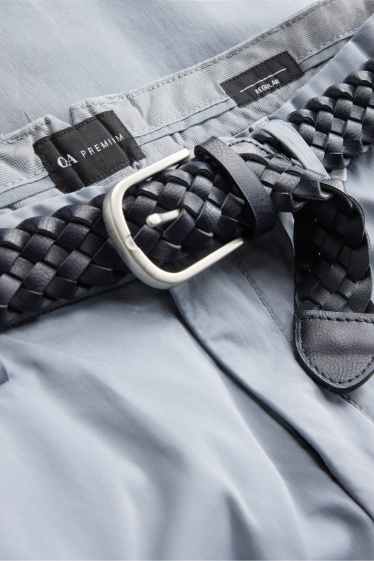 Hommes - Short à ceinture - gris clair