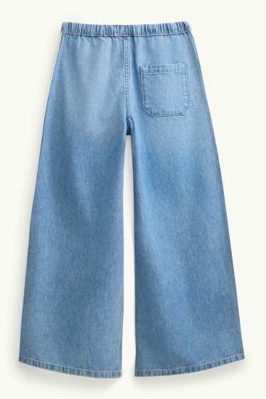 Kinder Mädchen - Wide Leg Jeans - blau