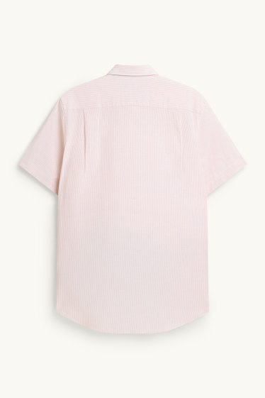 Hommes - Chemise - regular fit - col button-down - rose