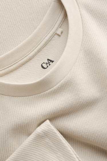 Bambini - T-shirt - tessuto tramato - beige