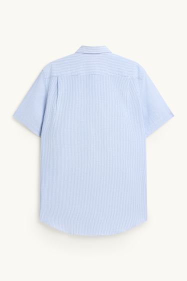 Hommes - Chemise - regular fit - col button-down - bleu clair