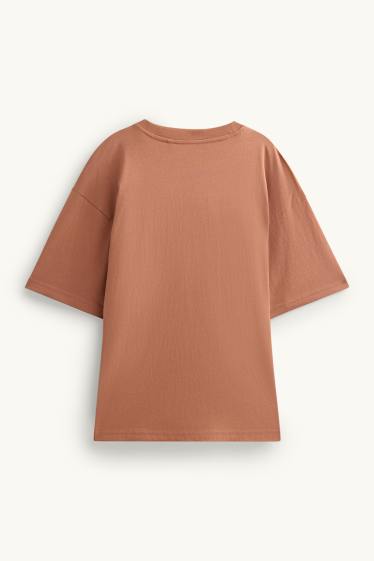 Kinderen: jongens - Basketbal - T-shirt - bruin