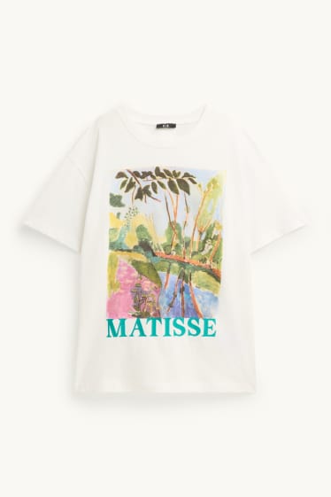 Donna - T-shirt - relaxed fit - Henri Matisse - bianco