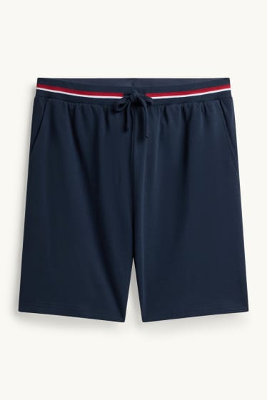 Hommes - Pyjashorts - bleu foncé