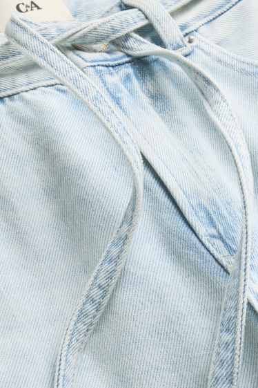 Dámské - Džínové bermudy - low waist - relaxed fit - džíny - světle modré