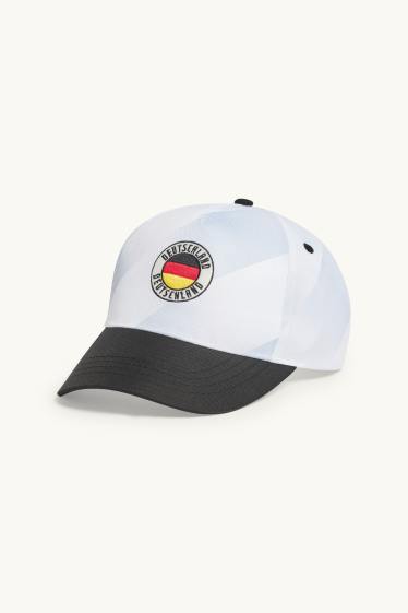 Kinder Jungen - Deutschland - Baseballcap - weiss / schwarz