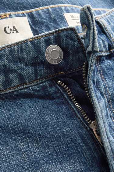 Damen - Baggy Jeans - Mid Waist - jeansblau