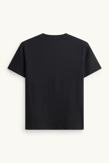 Children Boys - Skateboard - short sleeve T-shirt - black