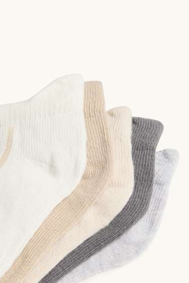 Nadó nen - Paquet de 5 - animals salvatges - mitjons per a nadó - gris/beix