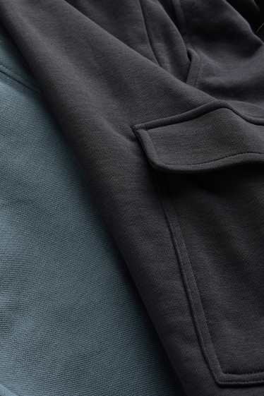 Nen - Paquet de 2 - pantalons curts de xandall - blau/negre