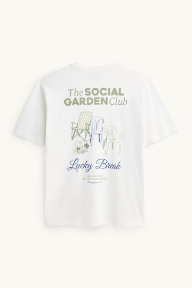 Damen - T-Shirt - Oversized - weiß