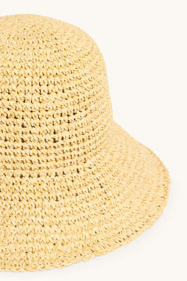 Femmes - Chapeau de paille - beige