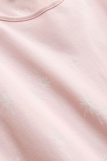 Donna - Camicia da notte - fantasia - rosa