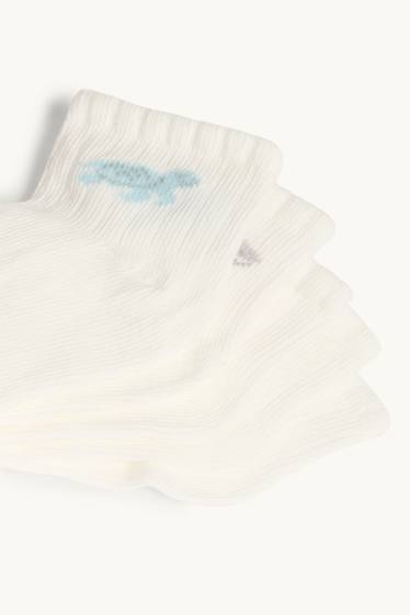 Nadó nen - Paquet de 5 - animalets - mitjons amb dibuix per a nadó - blanc