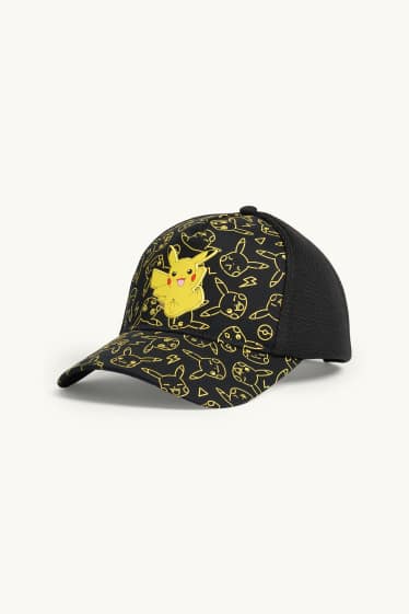 Children Boys - Pokémon - Pikachu - baseball cap - black