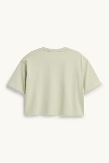 Dames - T-shirt - relaxed fit - lichtgroen