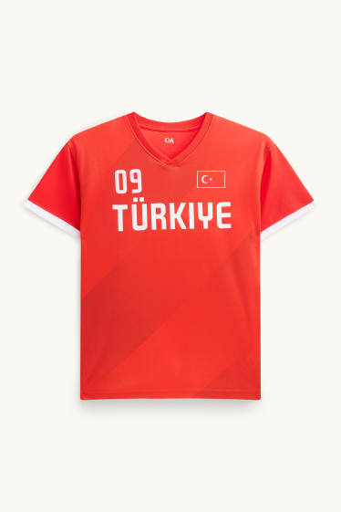 Kinderen: jongens - Turkije - T-shirt - rood