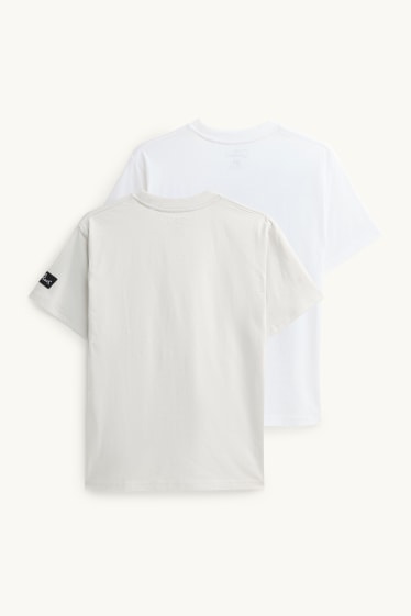 Enfants garçons - Lot de 2 - Les Simpsons - T-shirt - blanc