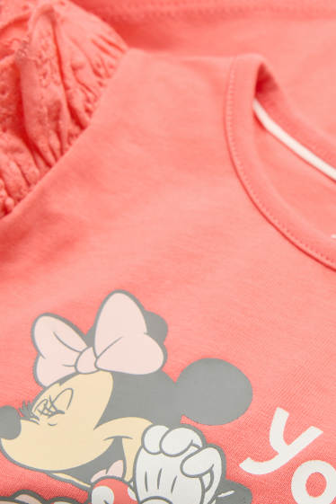 Bebés niñas - Minnie Mouse - camiseta de manga corta para bebé - naranja