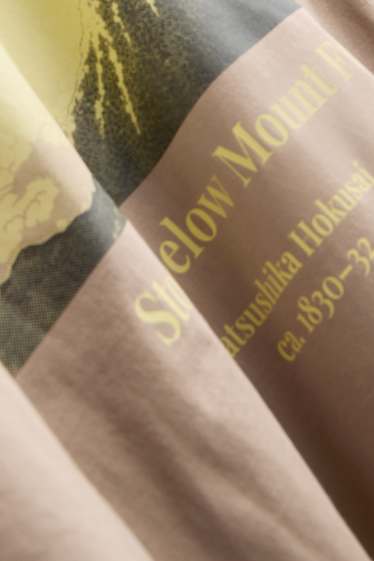 Herren - T-Shirt - Relaxed Fit - hellbraun