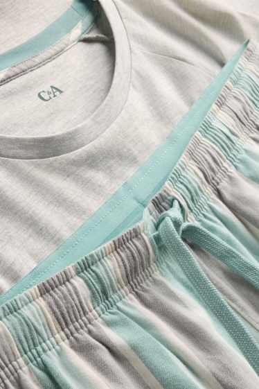 Hommes - Pyjashort - gris clair