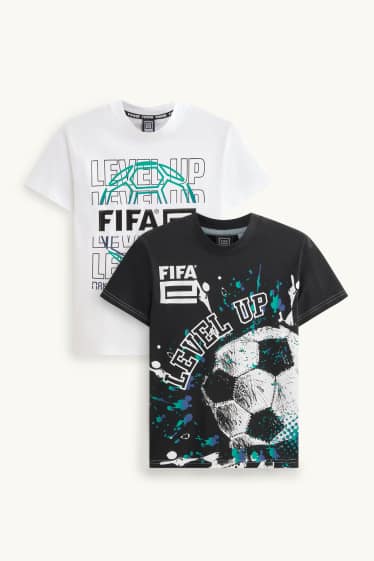 Kinder Jungen - FIFA® - Kurzarmshirt - weiss / schwarz
