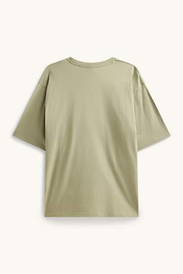 Hommes - T-shirt - Oversize - vert clair