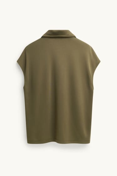 Women - Polo shirt - regular fit - khaki