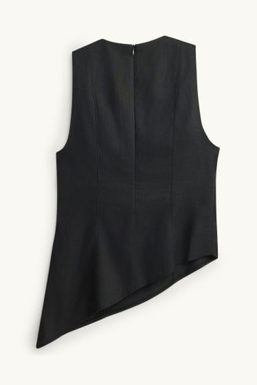 Dames - Blousetop - zwart